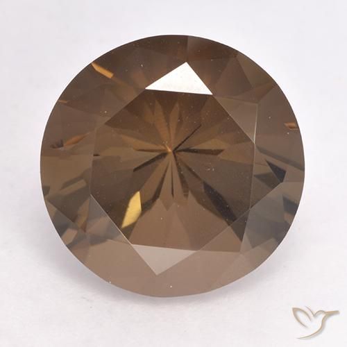 Quarzo fumé con taglio a diamante da 8,11 ct, 13 mm dal Brasile, Photo A