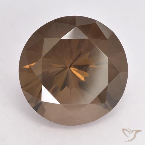 8.11 ct Brown Smoky Quartz Stone, Natural Smoky Quartz in Diamond-Cut Shape for Sale