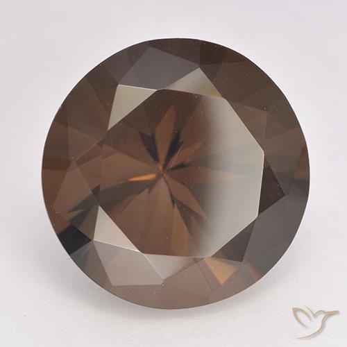 10.64 ct Brown Smoky Quartz Stone, Natural Smoky Quartz in Diamond-Cut Shape for Sale