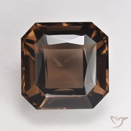 Quarzo fumé a taglio ottagonale da 8,79 ct, 12,2 x 12,2 mm dal Brasile, Photo A