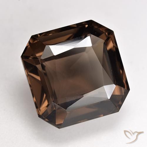 8.79 ct Brown Smoky Quartz Stone, Natural Smoky Quartz in Octagon / Scissor Cut Shape for Sale