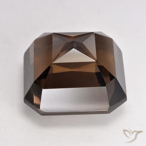 Smoky Quartz Gemstone in 12 x 12 mm (calibrated) Size for Sale, Smoky Quartz Stone in Reddish Brown Color
