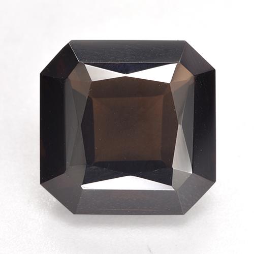 11.4 x 11.3mm Octagon / Scissor Cut Brown Smoky Quartz from Brazil, Weight of 6.82ct, Natural untreated Gemstone in VVS-VS Clarity, 1pc Smoky Quartz - Color: Chocolate Brown, Mohs Hardness of 7 suitable for daily wear jewelry, Photo A