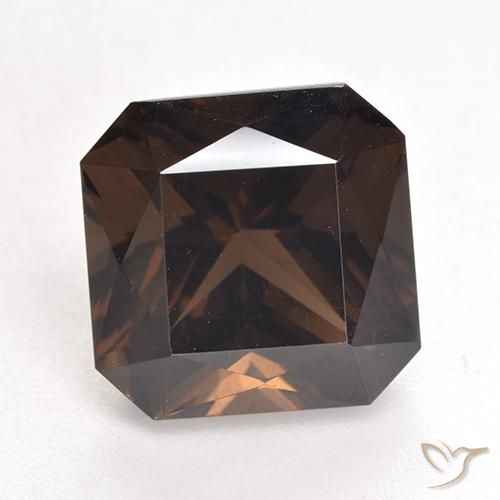 7.48ct Natural Medium Brown Smoky Quartz, Emerald Cut, VVS-VS
