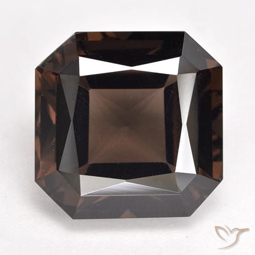 9.88ct Natural Brown Smoky Quartz, Emerald Cut, VVS-VS