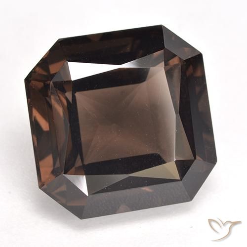 9.88 ct Brown Smoky Quartz Stone, Natural Smoky Quartz in Octagon / Scissor Cut Shape for Sale