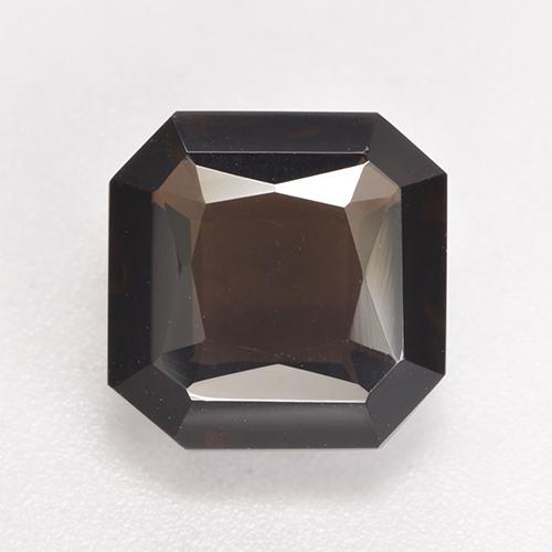 Marrón oscuro Cuarzo Ahumado Gema - 4.6ct Corte Octágon / Forma de Tijera (ID: 533016)