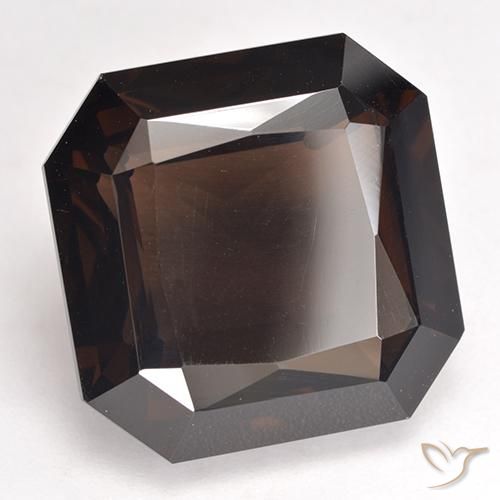12.52 ct Brown Smoky Quartz Stone, Natural Smoky Quartz in Octagon / Scissor Cut Shape for Sale