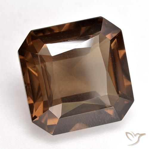 9.51 ct Brown Smoky Quartz Stone, Natural Smoky Quartz in Octagon / Scissor Cut Shape for Sale