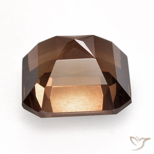 Smoky Quartz Gemstone in 13 x 13 mm (calibrated) Size for Sale, Smoky Quartz Stone in Hickory Brown Color