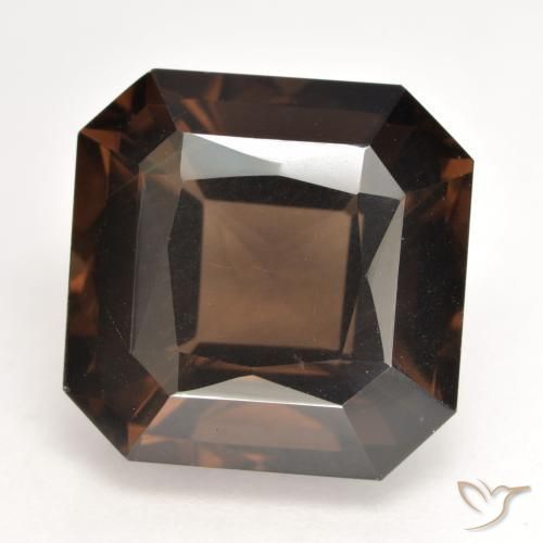 10.14ct Natural Brown Smoky Quartz, Emerald Cut, VS
