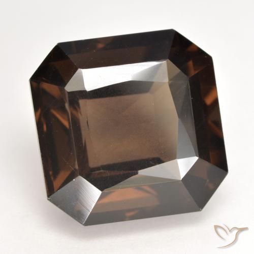 10.14 ct Brown Smoky Quartz Stone, Natural Smoky Quartz in Octagon / Scissor Cut Shape for Sale