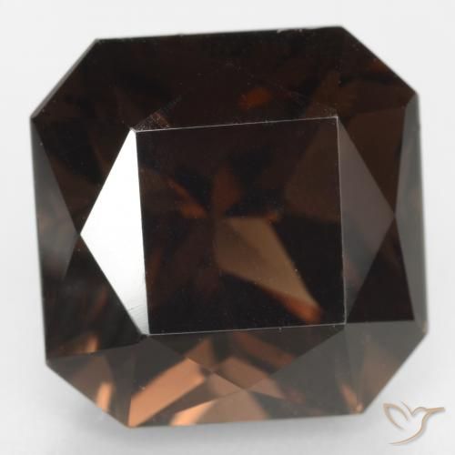 13.36ct Natural Medium Brown Smoky Quartz, Emerald Cut, VVS-VS