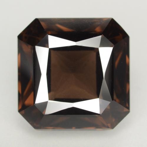 Marrón rojizo Cuarzo Ahumado Gema - 9.9ct Corte Octágon / Forma de Tijera (ID: 540964)