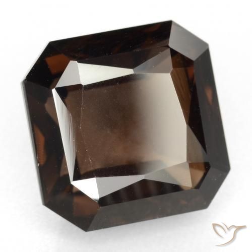 6.72 ct Brown Smoky Quartz Stone, Natural Smoky Quartz in Octagon / Scissor Cut Shape for Sale