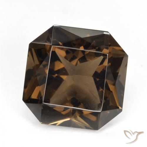 8.41ct Natural Brown Smoky Quartz, Emerald Cut, VVS