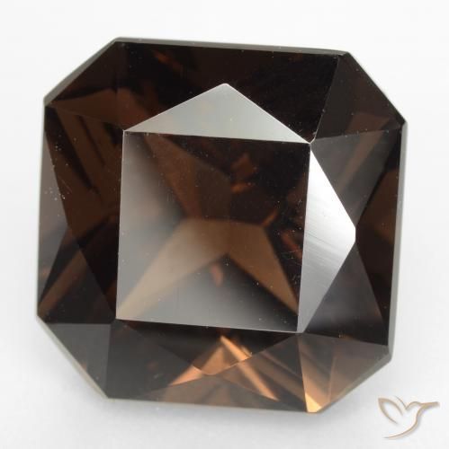 9.85 ct Brown Smoky Quartz Stone, Natural Smoky Quartz in Octagon / Scissor Cut Shape for Sale