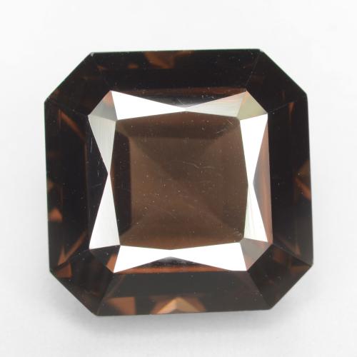 Marrón nogal Cuarzo Ahumado Gema - 10.8ct Corte Octágon / Forma de Tijera (ID: 541095)