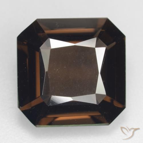 8.65ct Natural Medium Brown Smoky Quartz, Emerald Cut, VVS