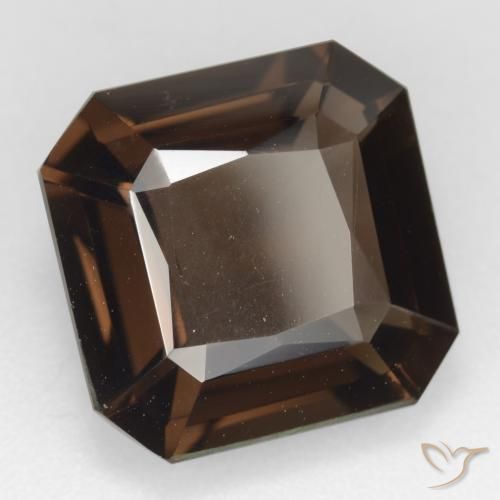 8.65 ct Brown Smoky Quartz Stone, Natural Smoky Quartz in Octagon / Scissor Cut Shape for Sale