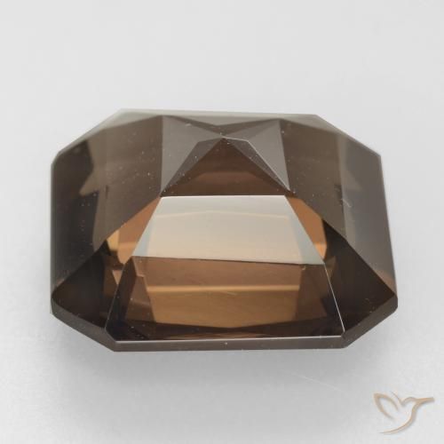 Smoky Quartz Gemstone in 13 x 13 mm (calibrated) Size for Sale, Smoky Quartz Stone in Medium Brown Color