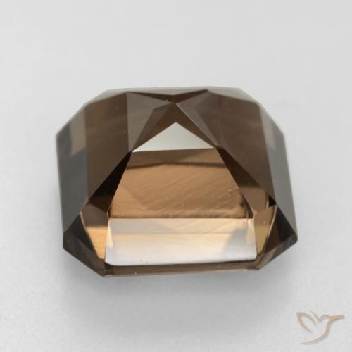 Smoky Quartz Gemstone in 12 x 12 mm (calibrated) Size for Sale, Smoky Quartz Stone in Medium Brown Color