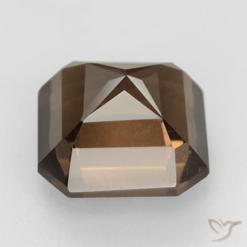 Smoky Quartz Gemstone in 13 x 13 mm (calibrated) Size for Sale, Smoky Quartz Stone in Medium Brown Color