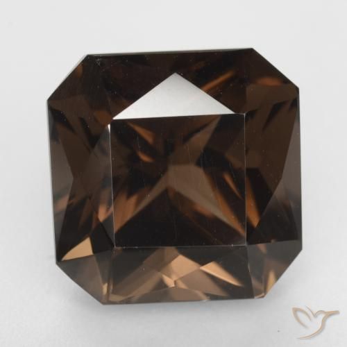 10.94ct Natural Brown Smoky Quartz, Emerald Cut, VVS-VS