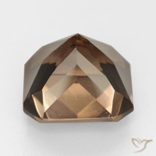 Smoky Quartz Gemstone in 14 x 14 mm (calibrated) Size for Sale, Smoky Quartz Stone in Chocolate Brown Color