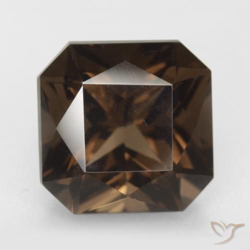 Quarzo fumé a taglio ottagonale da 7,49 ct, 11,6 x 11,6 mm dal Brasile, Photo A