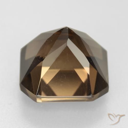 Smoky Quartz Gemstone in 12 x 12 mm (calibrated) Size for Sale, Smoky Quartz Stone in Dark Brown Color