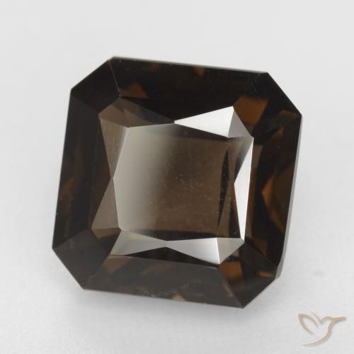 6.87 ct Brown Smoky Quartz Stone, Natural Smoky Quartz in Octagon / Scissor Cut Shape for Sale