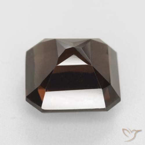 Smoky Quartz Gemstone in 11.6 x 11.5 mm Size for Sale, Smoky Quartz Stone in Hickory Brown Color