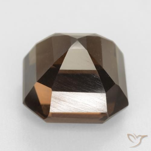 Smoky Quartz Gemstone in 11 x 11 mm (calibrated) Size for Sale, Smoky Quartz Stone in Hickory Brown Color