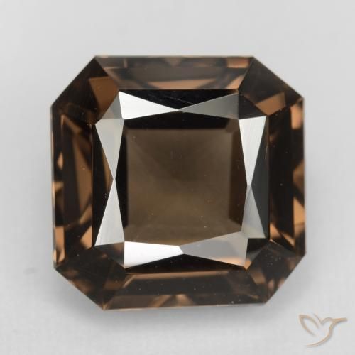 Marrón Cuarzo Ahumado Gema - 6.5ct Corte Octágon / Forma de Tijera (ID: 541141)