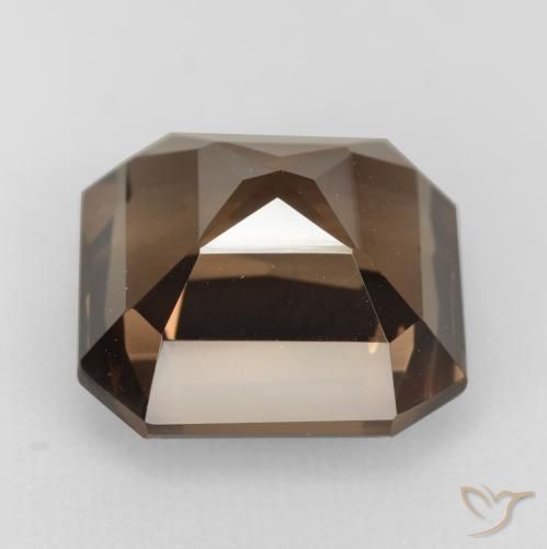 Smoky Quartz Gemstone in 11.5 x 11.4 mm Size for Sale, Smoky Quartz Stone in Brown Color