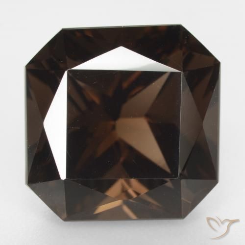 13.18ct Natural Brown Smoky Quartz, Emerald Cut, VVS-VS