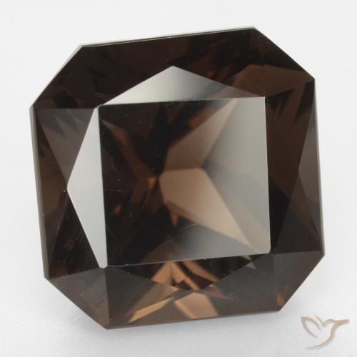 13.18 ct Brown Smoky Quartz Stone, Natural Smoky Quartz in Octagon / Scissor Cut Shape for Sale