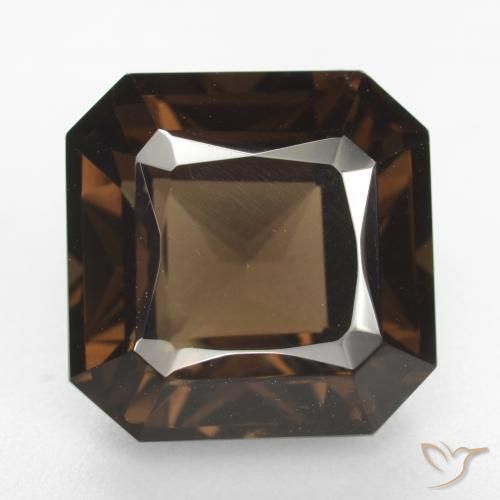 8.59ct Natural Brown Smoky Quartz, Emerald Cut, VVS