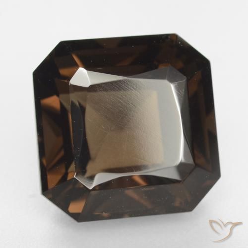 8.59 ct Brown Smoky Quartz Stone, Natural Smoky Quartz in Octagon / Scissor Cut Shape for Sale