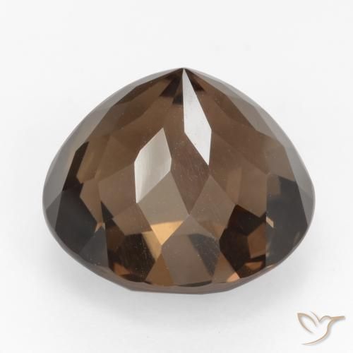 Smoky Quartz Gemstone in 13 mm (calibrated) Size for Sale, Smoky Quartz Stone in Deep Brown Color