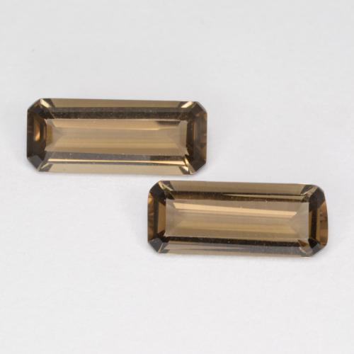 Light Brown Smoky Quartz Gem - 0.9ct Octagon Facet (ID: 572295)