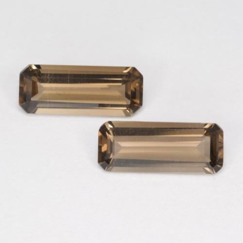 Warm Brown Smoky Quartz Gem - 0.9ct Octagon Facet (ID: 572297)