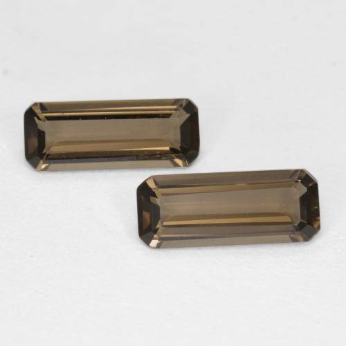 Hickory Brown Smoky Quartz Gem - 0.9ct Octagon Facet (ID: 572469)