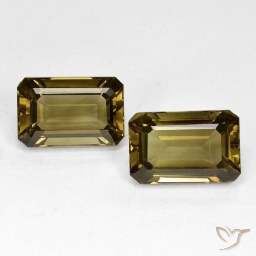 8.55 ct Octagon Cut Smoky Quartz, 11.8 x 7.8 mm From Brazil, Photo A