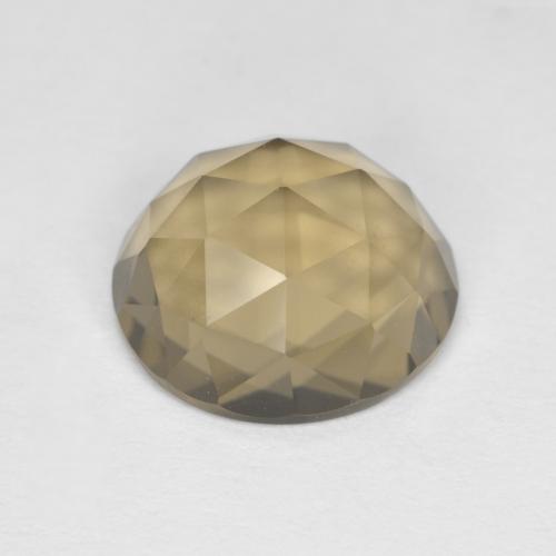 Mocha Brown Smoky Quartz Gem - 4ct Oval Rose-Cut (ID: 578563)