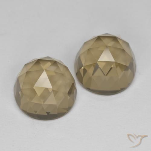9.77ctw Natural Mocha Brown Smoky Quartz, Oval, VVS-VS