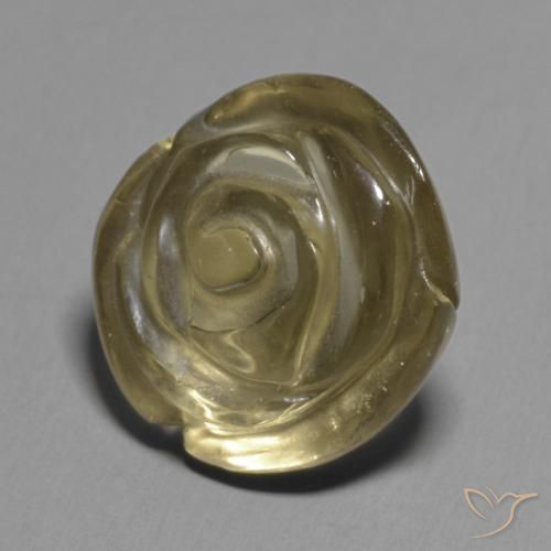 9.49ct Natural Golden Brown Smoky Quartz, Flower Cut, Transparent