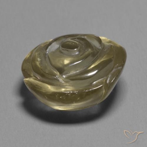 Smoky Quartz Gemstone in 13.7 x 13.3 mm Size for Sale, Smoky Quartz Stone in Golden Brown Color
