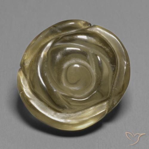 14,7x14,5 mm blumenschliff brauner Rauchquarz aus Brasilien, Gewicht 11,51 ct, 1 Stück Rauchquarz - Farbe: Mittel braun, natürlicher Edelstein in Transparent Reinheit, Mohs-Härte von 7 Geeignet für den täglichen Gebrauch im Schmuck, Photo A